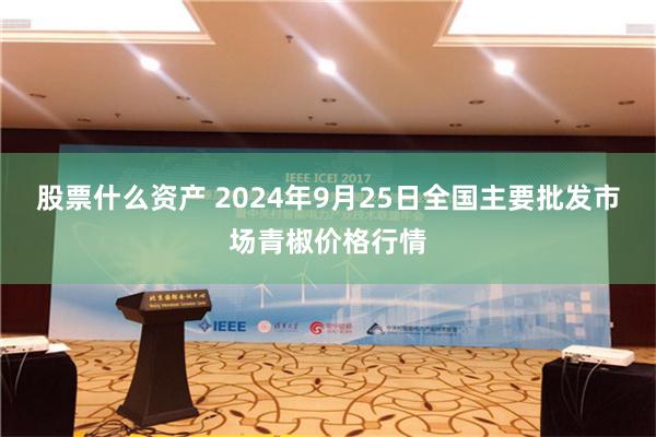 股票什么资产 2024年9月25日全国主要批发市场青椒价格行情