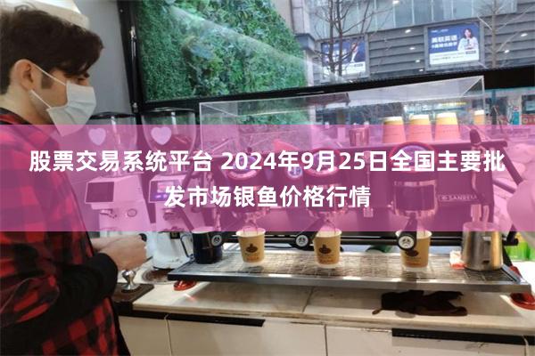 股票交易系统平台 2024年9月25日全国主要批发市场银鱼价格行情