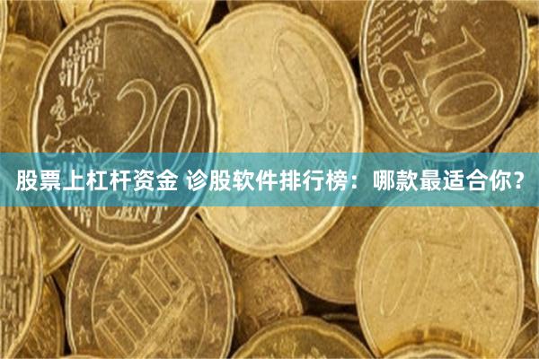 股票上杠杆资金 诊股软件排行榜：哪款最适合你？